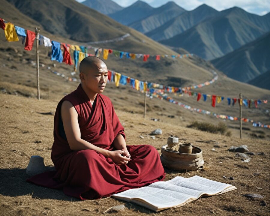 A história e preservação da meditação budista tibetana