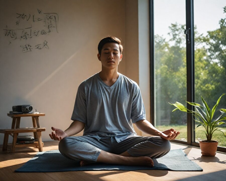 Os efeitos da meditação matinal na produtividade diária