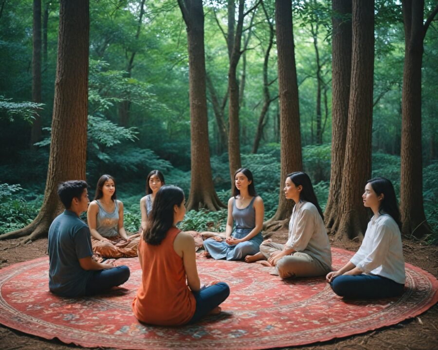 A influência da meditação no movimento hippie e contracultura