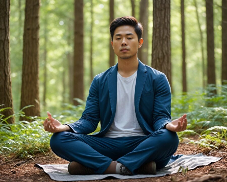 como meditar na natureza: técnicas e cuidados essenciais