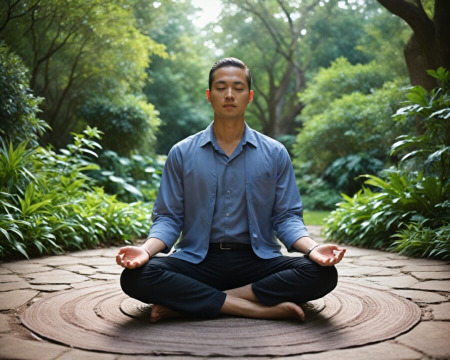 como usar a meditação dinâmica para aliviar tensões acumuladas