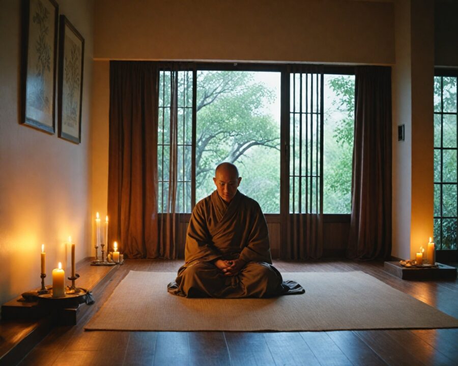 Como funciona a meditação zazen na tradição budista